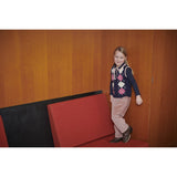 COPENHAGEN COLORS Navy/Soft Pink/Blossom Pink Comb. Argyle Vest M/ Deco
