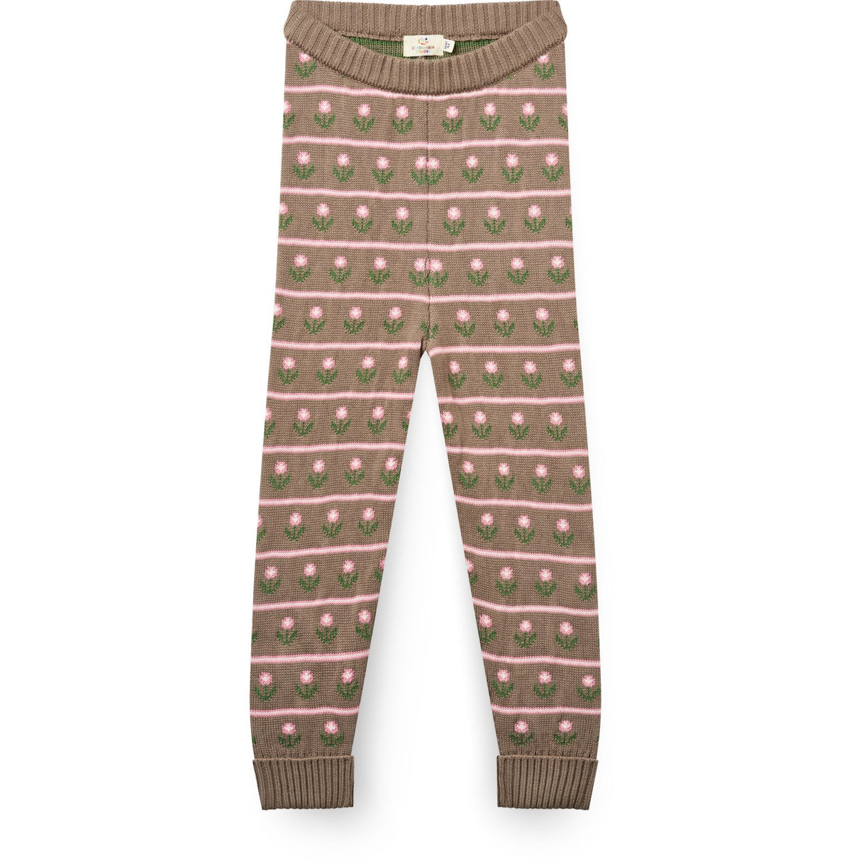 COPENHAGEN COLORS Walnut Flower Strikket Flower Bukser