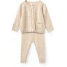 COPENHAGEN COLORS Pale Cream Melange Classic Merino Baby Sett