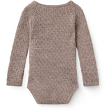 COPENHAGEN COLORS Natural Melange Strikket Pointelle Baby Cross-Over