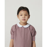 COPENHAGEN COLORS Winter Rose Check Comb. Checkered Bluse Og Skjørt Sett