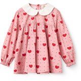 COPENHAGEN COLORS Heart Aop Bluse M/ Halsbånd M/ Heart Aop