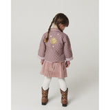 COPENHAGEN COLORS Winter Rose Check Comb. Checkered Vattert Jakke M/ Embroidery