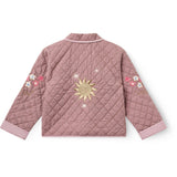 COPENHAGEN COLORS Winter Rose Check Comb. Checkered Vattert Jakke M/ Embroidery