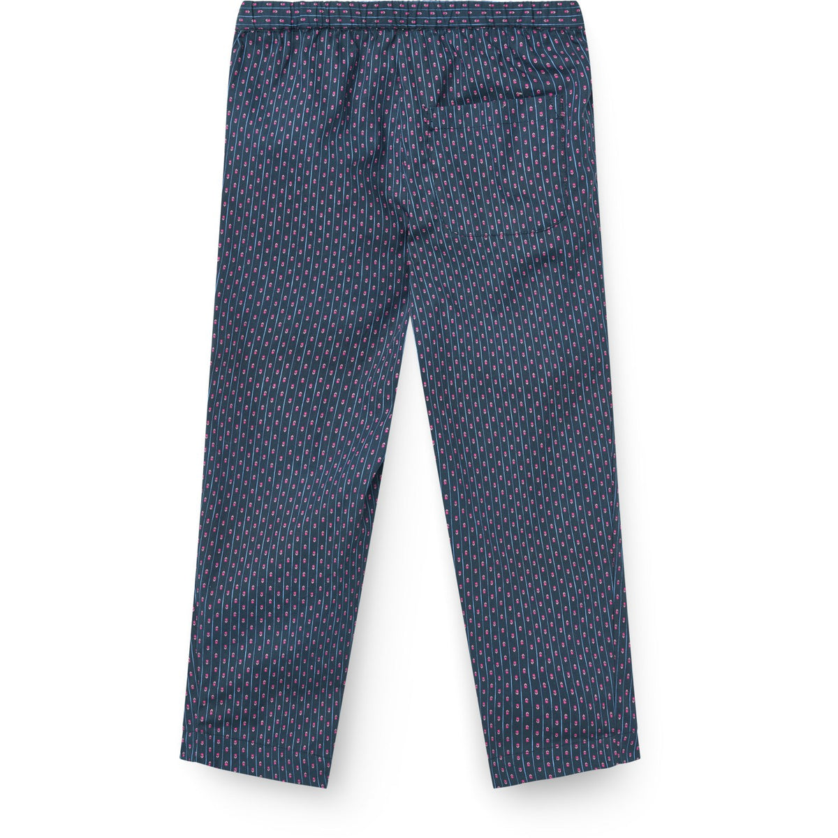 COPENHAGEN COLORS Navy Flower Aop Printed Navy Flower Bukser
