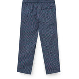 COPENHAGEN COLORS Navy Flower Aop Printed Navy Flower Bukser