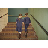 COPENHAGEN COLORS Navy Flower Aop Printed Navy Flower Bukser
