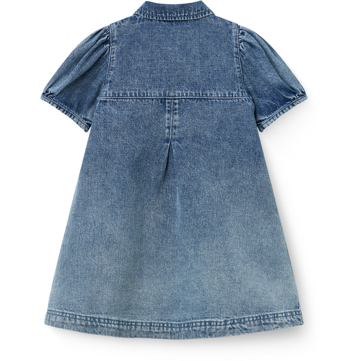 COPENHAGEN COLORS Block Spray Denim Kjole M/ Block Spray