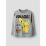Name It Grey Melange Nkmsyx Pokemon Ls Nreg Topp Box Noos Sky