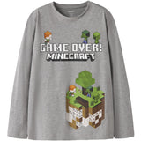 Name It Grey Melange Nkmar Minecraft Ls Nreg Topp Box Noos Bfu