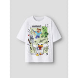 Name It Bright White Nkmsena Minecraft Ss Nreg Topp Box Bfu