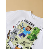 Name It Bright White Nkmsena Minecraft Ss Nreg Topp Box Bfu
