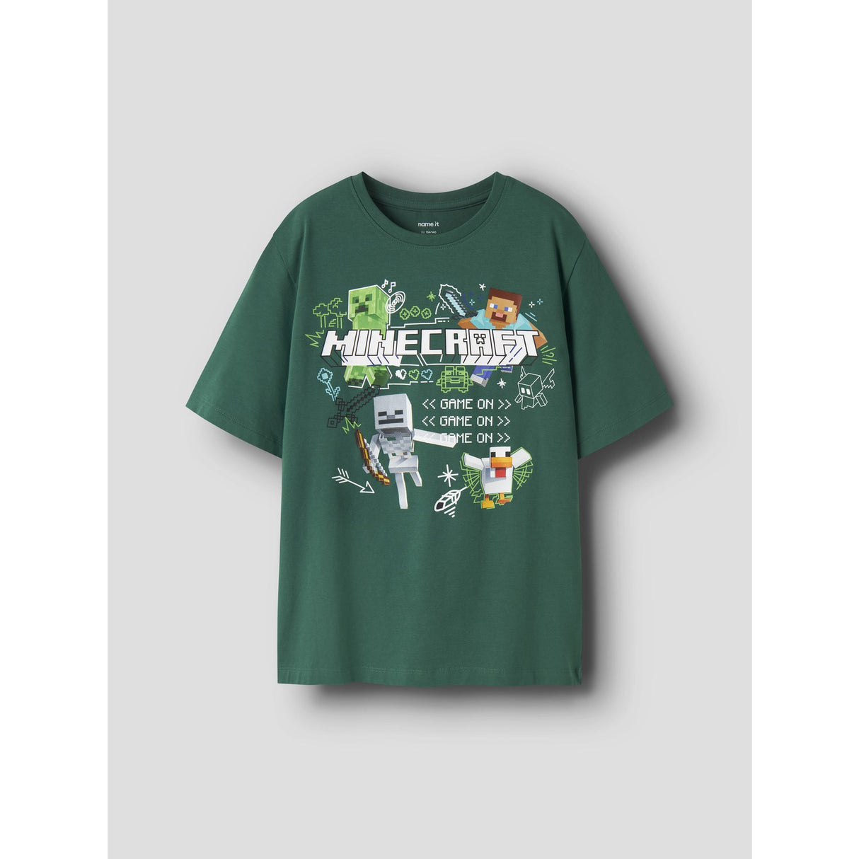 Name It Evergreen Nkmsena Minecraft Ss Nreg Topp Box Bfu