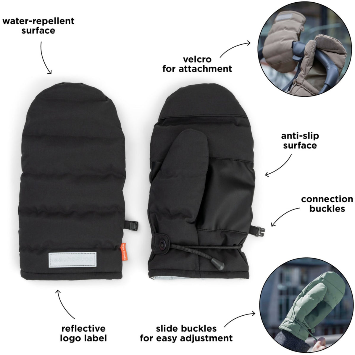 DonebyDeer Black Stroller Votter