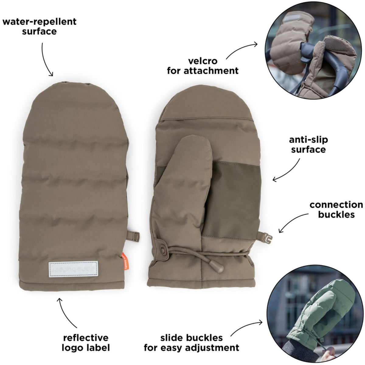 DonebyDeer Taupe Stroller Votter