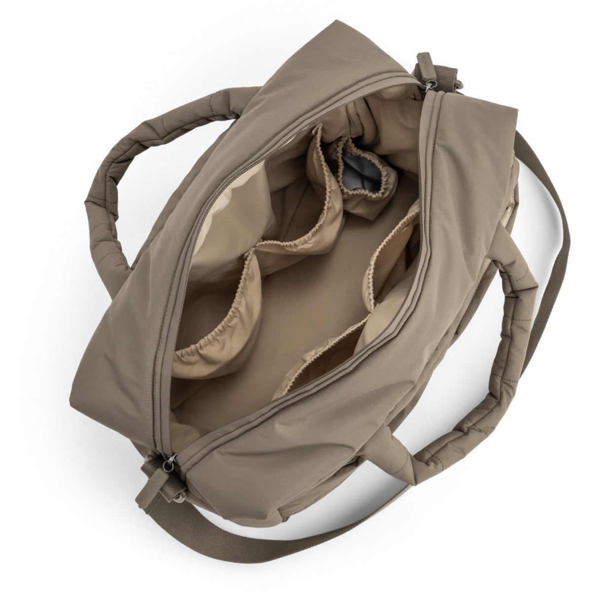 DonebyDeer Taupe Vattert Changing Veske