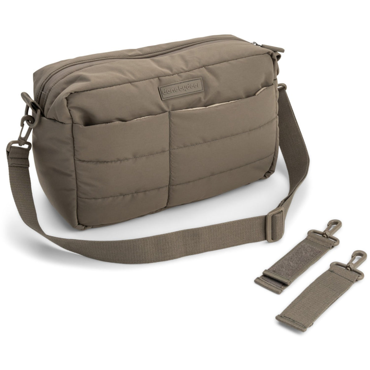 DonebyDeer Taupe Vattert Stroller Veske