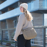 DonebyDeer Taupe Vattert Stroller Veske