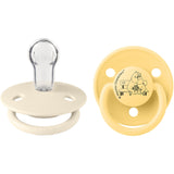 Bibs Ivory / Pale Butter X Moomins Smokk De Lux Moomintroll 2-Pakning Silikon