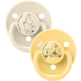 Bibs Ivory / Pale Butter X Moomins Smokk De Lux Moomintroll 2-Pakning Silikon