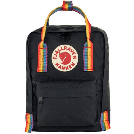 Fjällräven Black-Rainbow Pattern Kånken Rainbow Mini