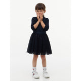 Tommy Hilfiger Dark Blue-Blue Lg Tyll Kjole