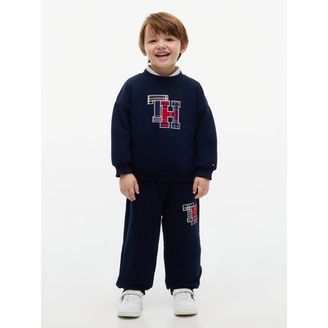 Tommy Hilfiger Dark Blue-Blue Lu Crewneck Og Sweatpant Sett