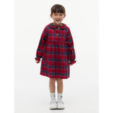 Tommy Hilfiger Medium Red Check-Red Lg Check Rounded Halsbånd Kjole