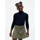 Tommy Hilfiger Dark Blue-Blue Mock Neck Rib Topp Ls
