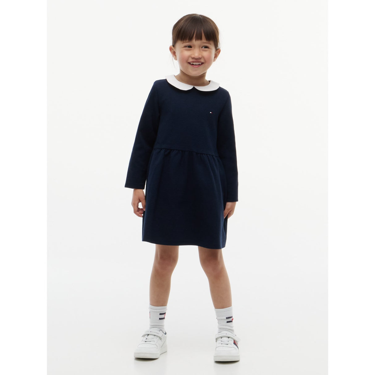 Tommy Hilfiger Dark Blue-Blue Lg Fit Og Flare Kjole