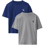 Calvin Klein Gryhtr / Estateblue-Blue 2-Pakning Monogram T-Shirt Ss