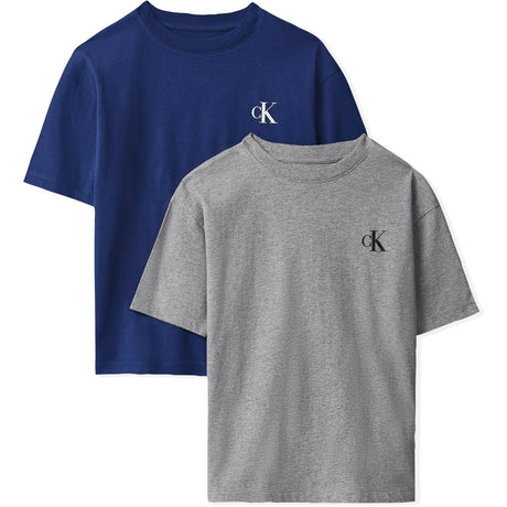 Calvin Klein Gryhtr / Estateblue-Blue 2-Pakning Monogram T-Shirt Ss