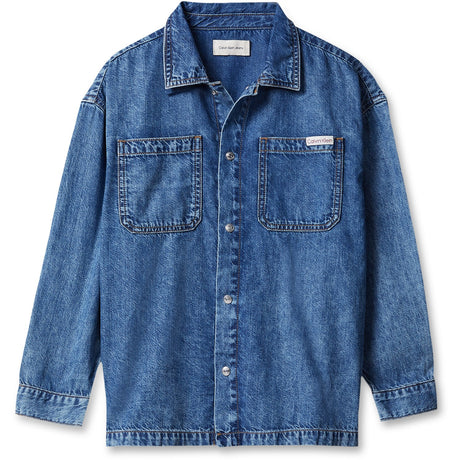 Calvin Klein Beckford-Blue Ck Lt Wt Denim Skjorte