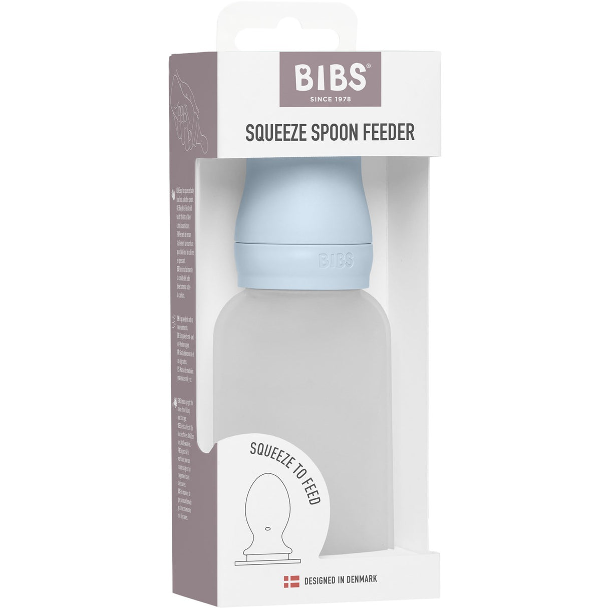 Bibs Baby Blue Skje Feeder Squeeze