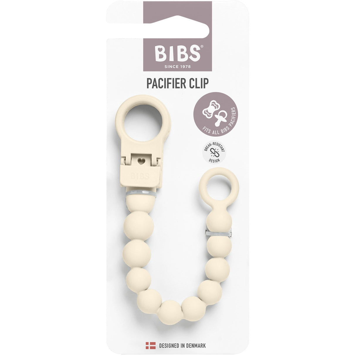 Bibs Ivory Smokk Clip Beaded