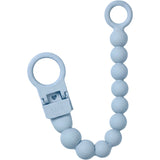 Bibs Baby Blue Smokk Clip Beaded