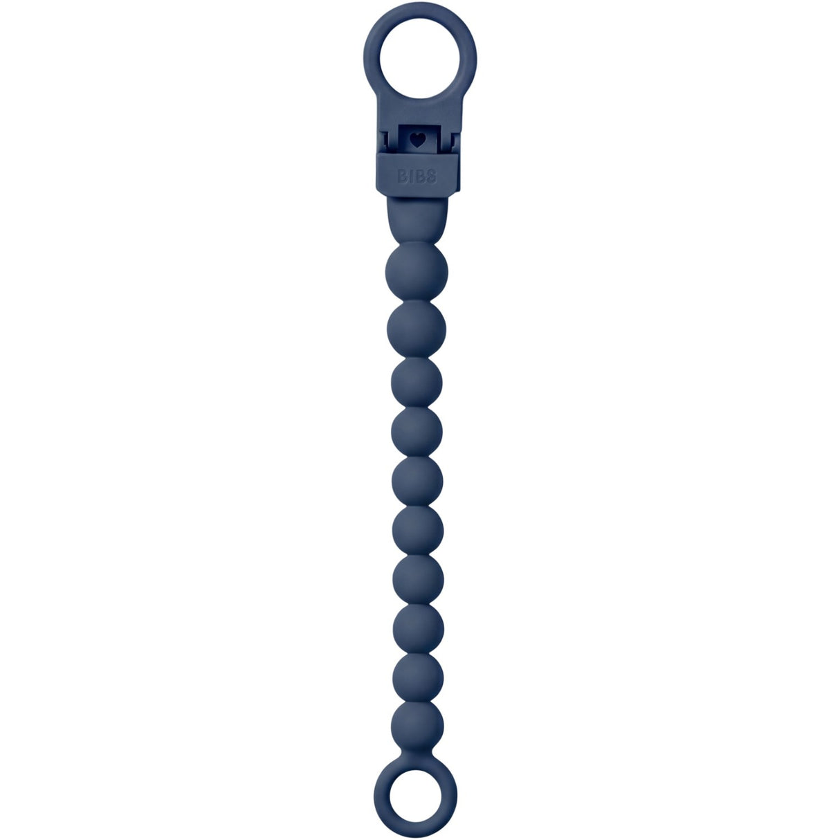 Bibs Steel Blue Smokk Clip Beaded