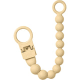 Bibs Pale Butter Smokk Clip Beaded