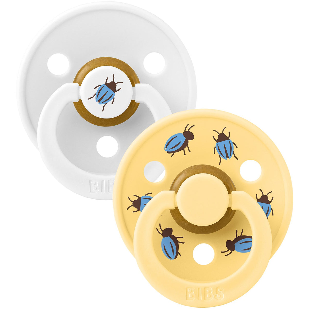 Bibs White / Pale Butter Studio Colour Smokk Beetle Mix 2 Pack Latex Round