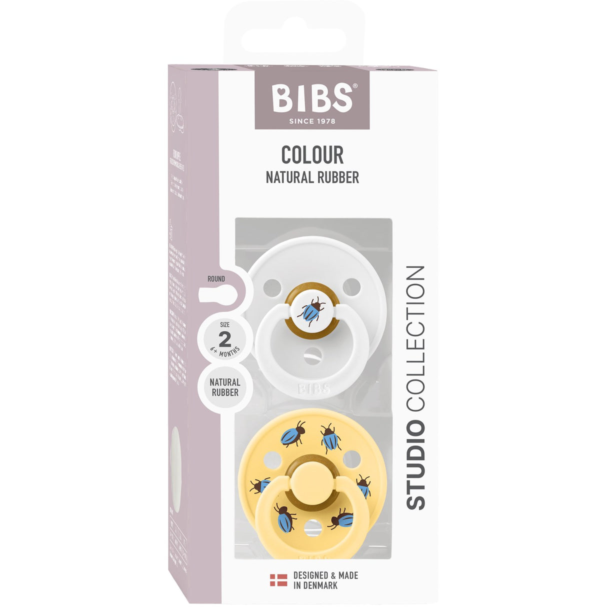 Bibs White / Pale Butter Studio Colour Smokk Beetle Mix 2 Pack Latex Round