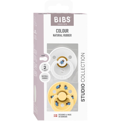 Bibs White / Pale Butter Studio Colour Smokk Beetle Mix 2 Pack Latex Round
