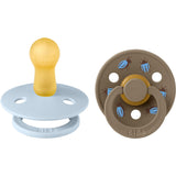 Bibs Baby Blue / Dark Oak Studio Colour Smokk Beetle Mix 2 Pack Latex Round