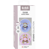 Bibs Hush / Violet Sky Studio Colour Smokk Caterpillar Mix 2 Pack Latex Round