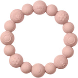 Bibs Blush Teething Ring Beaded