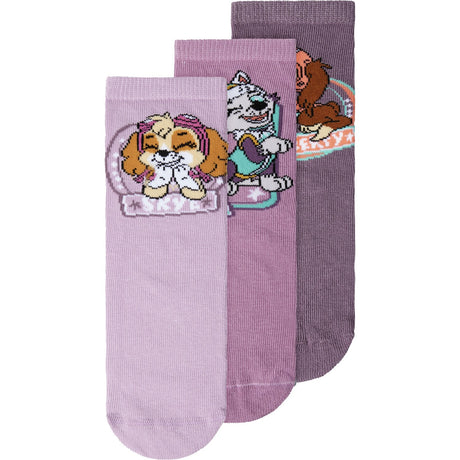 Name It Lavender Mist Nara Paw Patrol 3-Pakning Sokker