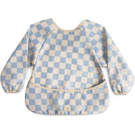 Mushie Blue Check Mushie Long Sleeve Smekke