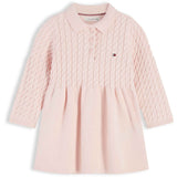 Tommy Hilfiger Whimsy Pink-Pink Sweater Cable Kjole Ls