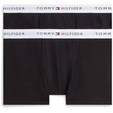 Tommy Hilfiger Black / Black-Orange 2-Pakning Bomull Trunk
