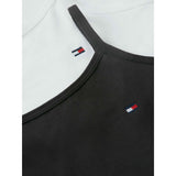 Tommy Hilfiger White / Black-Orange 2-Pakning Bomull Cami Topp