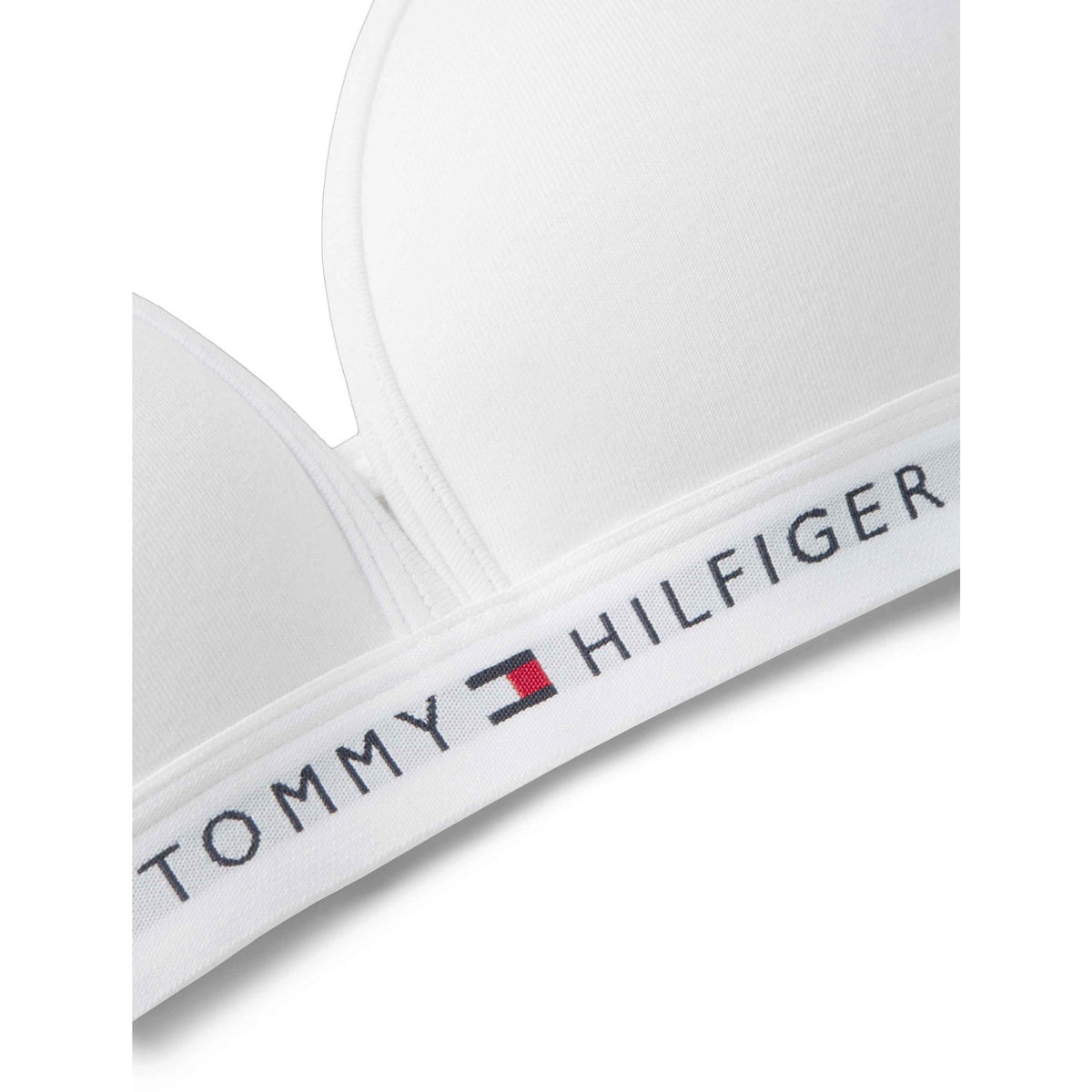Tommy Hilfiger White-White Bomull Fixed Foam BH